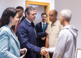 Pedro Calado visitou a habitação solidária
