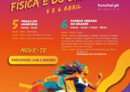 Funchal comemora Dia Mundial da Actividade Física e do Desporto com eventos em três locais: Praça do Município, Parque Urbano da Nazaré e Polidesportivo da Nazaré