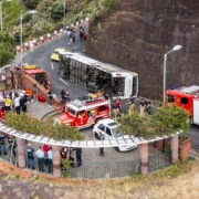 80 operacionais foram acionados para simulacro de um acidente junto ao Pináculo: objetivo foi testar a capacidade de resposta dos vários mecanismos de socorro