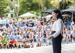 Entrega de prémios do andebol no Jardim Municipal