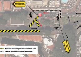 Obras na rede de água