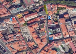 Pavimentação obriga a interromper o trânsito na Rua das Hortas no segmento entre a Rua do Frigorifico e a Rua João de Deus