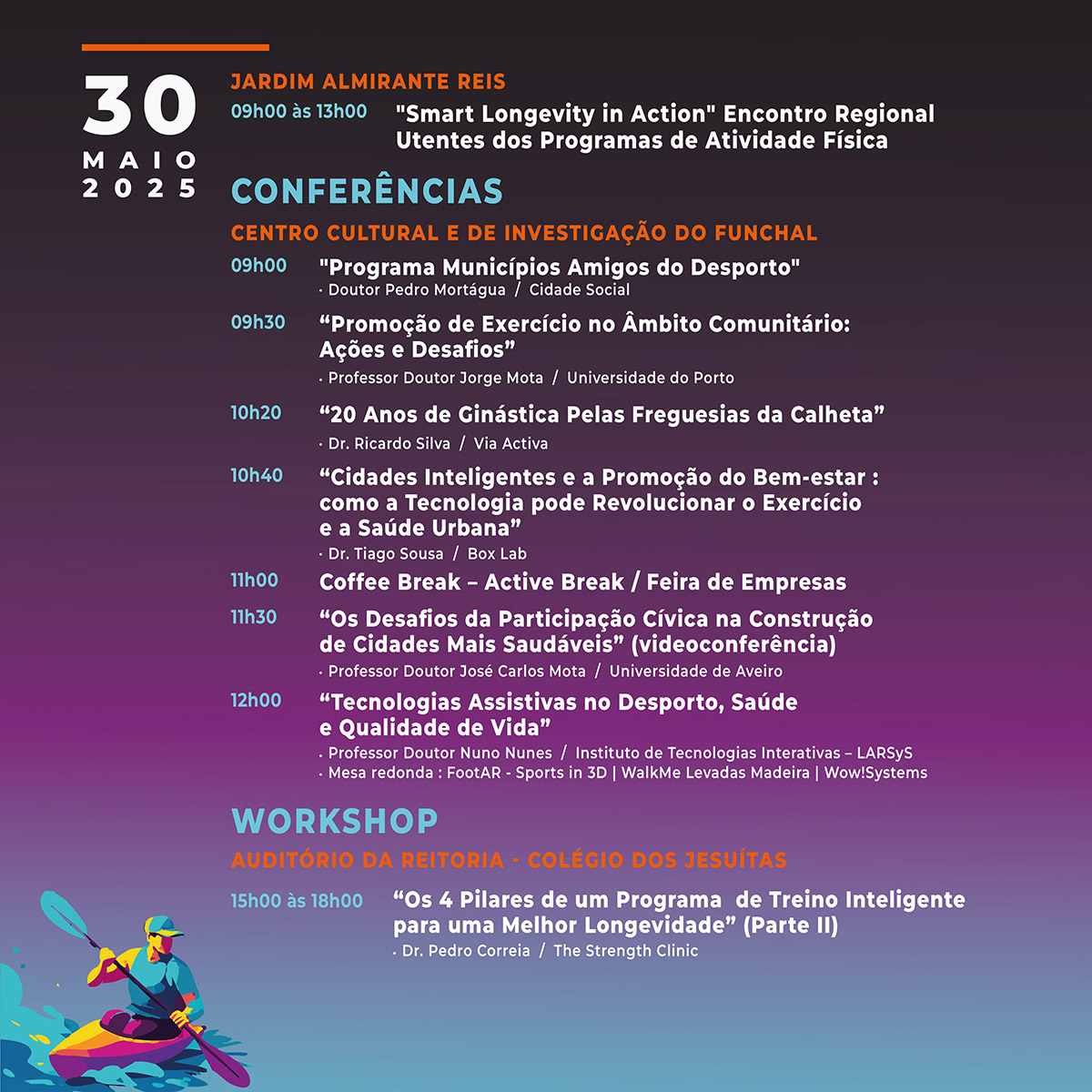 Seminário Nacional Municípios Amigos do Desporto 2025 – Active Cities / Smart Cities – Funchal