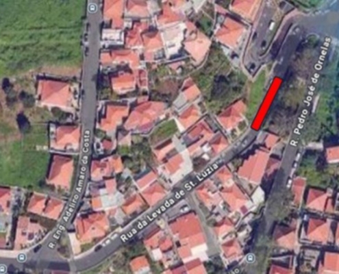 Interrupção da circulação rodoviária na Rua da Levada de Santa Luzia para substituição do coletor de águas residuais